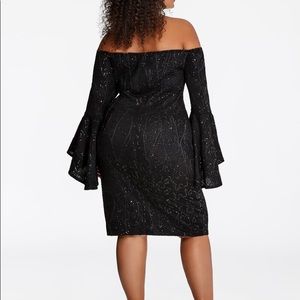 Off the shoulder plus size dress